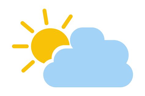 Weather icon - Sun And Cloud Icon 23258081 PNG