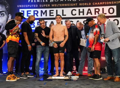 Photos: Jermell Charlo vs. Brian Castano weigh-in | Boxing Junkie