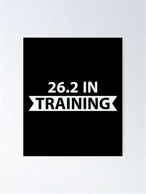 "26.2 In Training Funny Marathoner Training Plan" Poster for Sale by jlachger | Redbubble