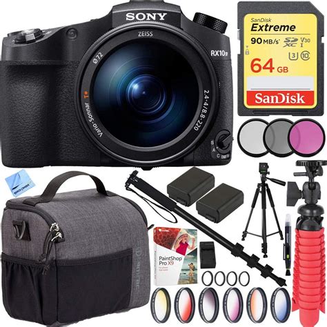 Amazon.com : Sony RX10 IV Cyber-Shot High Zoom 20.1MP Camera 24-600mm F.2.4-F4 Lens with Tamrac ...