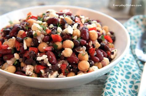 Mixed Bean Salad Recipe with Homemade Dressing