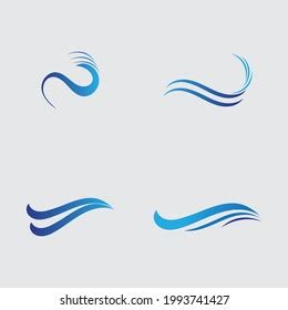 Set Ocean Wave Logo Vector Illustrations Stock Vector (Royalty Free ...