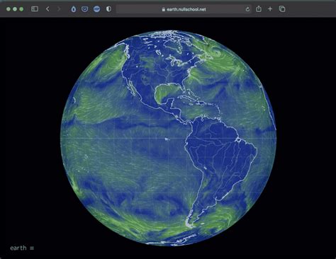 Earth Nullschool | A Visualization of Global Weather Tool