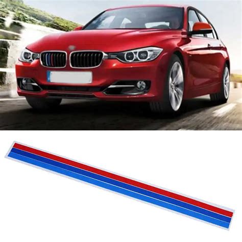 For BMW Car Stickers 3 X M Colored Stripe Car Exterior Car Decal ...