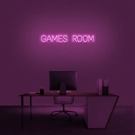 'Games Room' Neon Sign