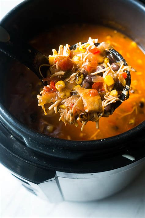 Pressure Cooker Chicken Tortilla Soup - Kitschen Cat