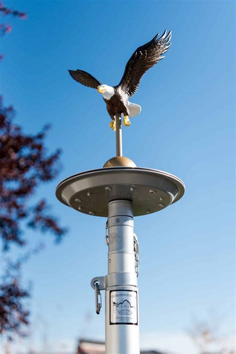 Solar Flag Pole Flagpole Light Top Mount | Shelly Lighting