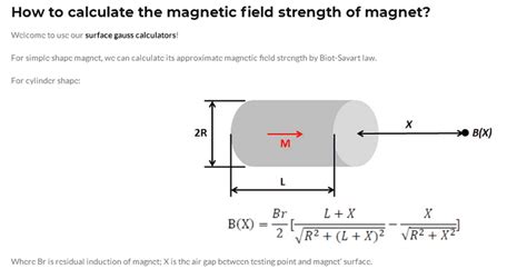 Magnetic Field Formula