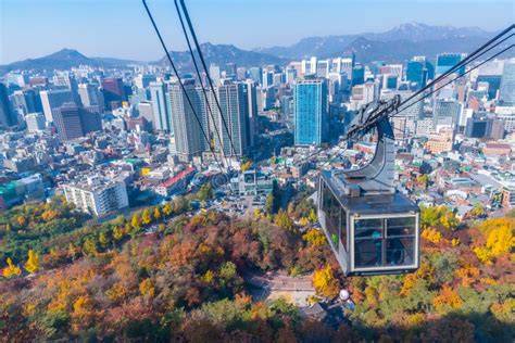 Cable Car at N Seoul Tower, Seoul, South Korea Editorial Stock Image ...