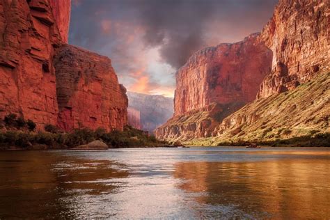 grand-canyon-sunrise-on-the-colorado-river-royalty-free-image-arizona ...