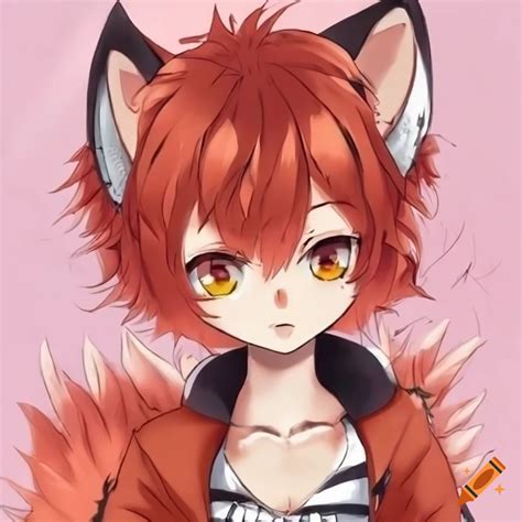 Cute anime fox on Craiyon