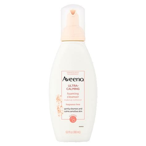 Aveeno Ultra-Calming Foaming Cleanser, Makeup Remover