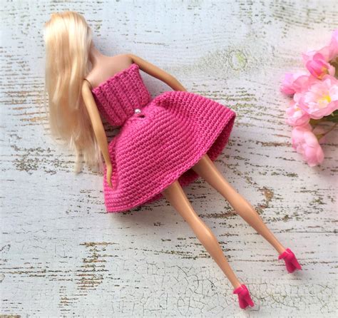 Crochet Pattern Skirt Barbie Clothes Accessories Amigurumi | Etsy