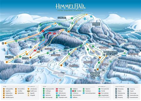 Idre Himmelfjäll Trail map - Freeride