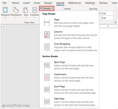 How to Work with Page and Section Breaks in Microsoft Word