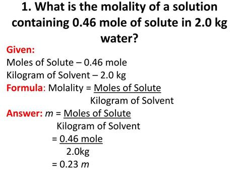 PPT - Molarity and Molality PowerPoint Presentation, free download - ID ...