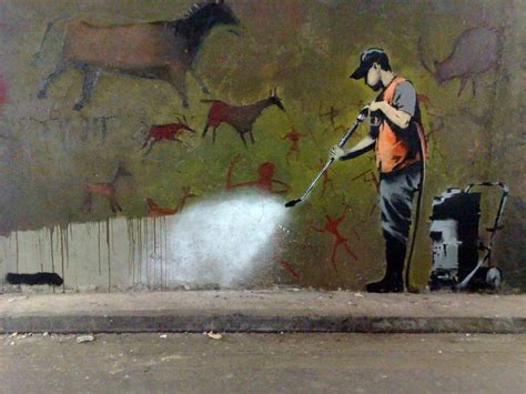 "Cleaning the city" | Street art graffiti, Banksy art, Street art