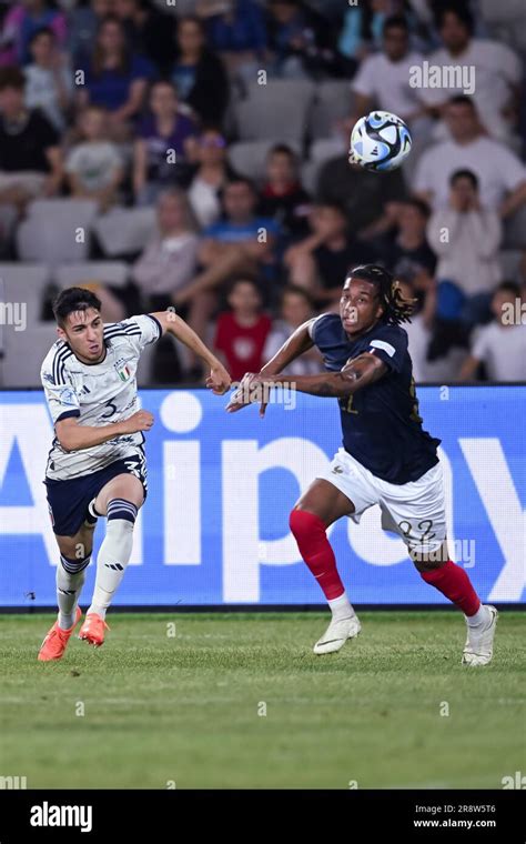 Fabiano Parisi (Italy U21) Michael Olise (France U21) during the UEFA ...