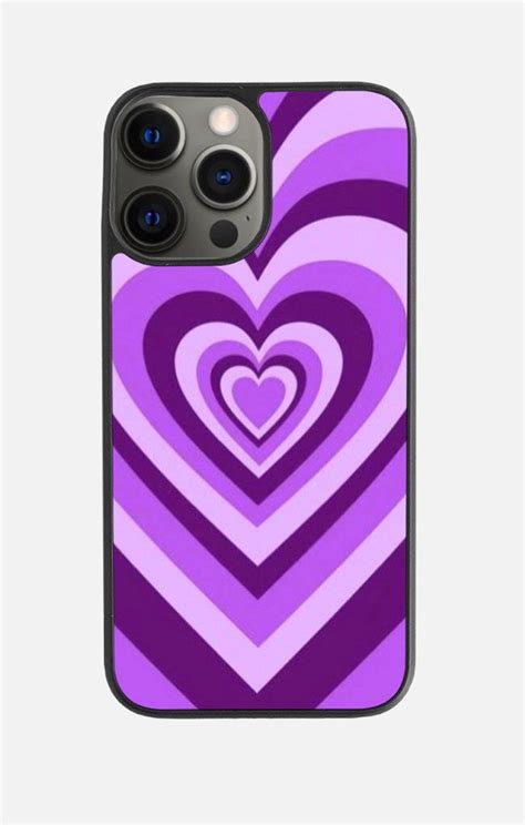 Purple Heart Phone Case iPhone Case | Etsy