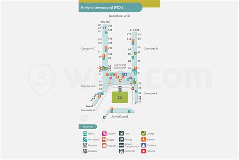 Portland International Airport Map – PDX Airport Map