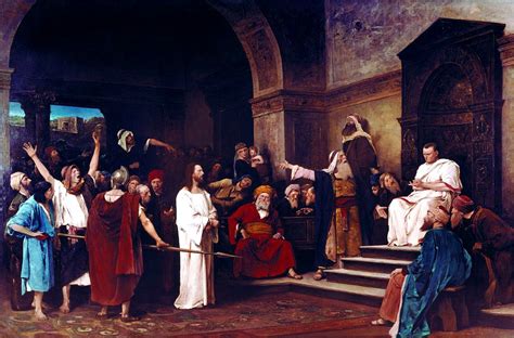 Christ before Pilate, 1881 - Mihaly Munkacsy - WikiArt.org