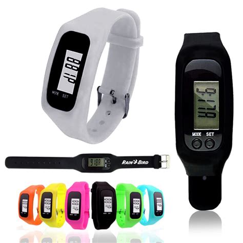 Pedometer Fitness Watch LCD Digital Display Step Counter - All Day ...