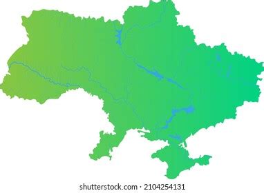 Map Rivers Ukraine Geography Stock Vector (Royalty Free) 2104254131 ...