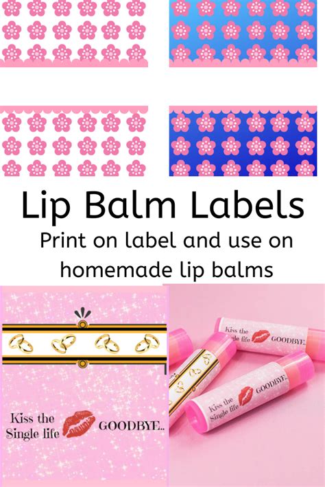 Printable Lip Balm Label Template Free