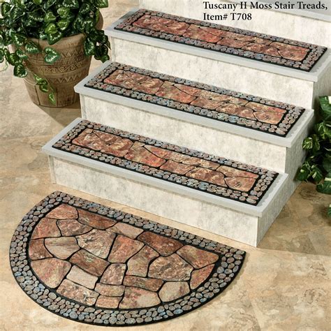 Tuscany II Slice Doormat Moss 35 x 23 | Outdoor stairs, Stair decor ...