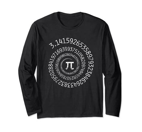 Pi Day Shirt Spiral Pi Math Long Sleeve T shirt-ln – Lntee