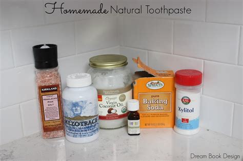 DIY Homemade Natural Toothpaste Recipe - Dream Book Design