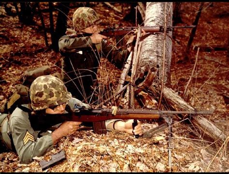 America soldiers conducting trials for the m14 and it's squad automatic ...