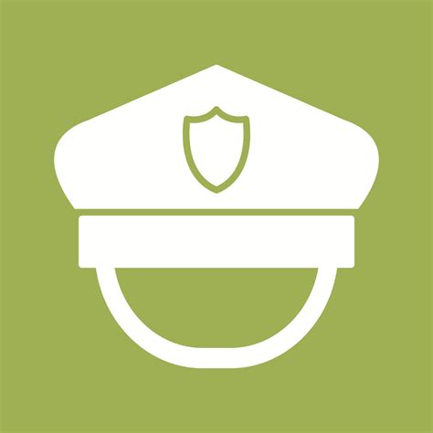 Police Hat Vector Icon 20283073 Vector Art at Vecteezy