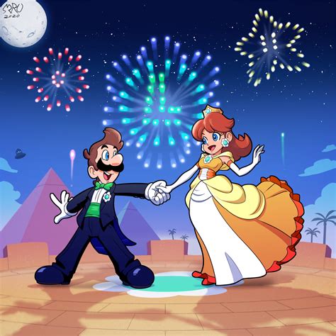 Luigi and Daisy Dancing : r/MushroomKingdomWaifus