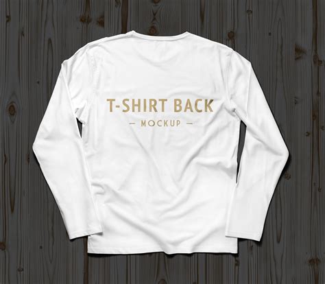 Free Full Sleeves T-Shirt Mockup PSD (Front & Back) - Good Mockups