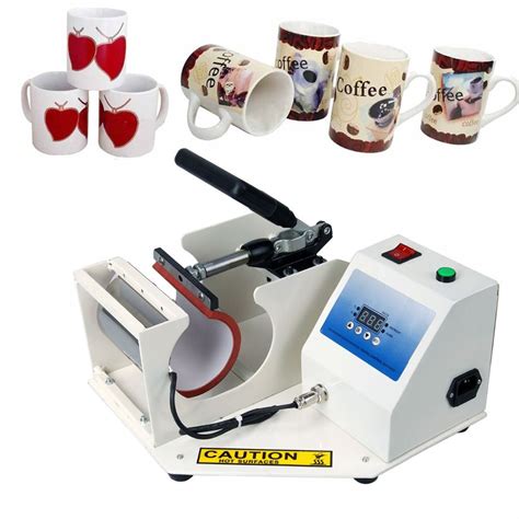 110V Digital DIY Cup Mug Heat Transfer Press Machine Sublimation Coffee Mug Printing Printer ...