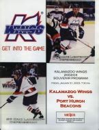 Kalamazoo Wings 2002-03 roster and scoring statistics at hockeydb.com