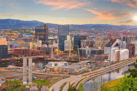 Oslo downtown city skyline cityscape in Norway 8354516 Stock Photo at Vecteezy