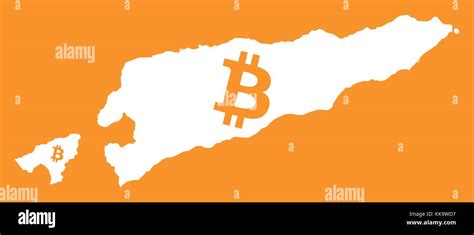 East Timor map with bitcoin crypto currency symbol illustration Stock Vector Image & Art - Alamy