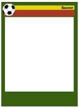 Soccer Card Templates - Free, blank, printable, customize