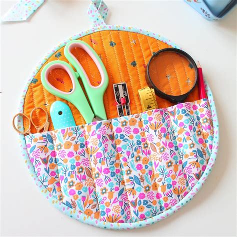 Quilted Sewing Supplies Organizer PDF Tutorial, How to Sew a Sewing Tools Organizer, Diy Sewing ...