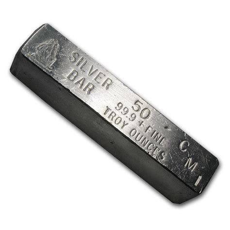 Buy 50 oz Silver Bar - CMI | APMEX