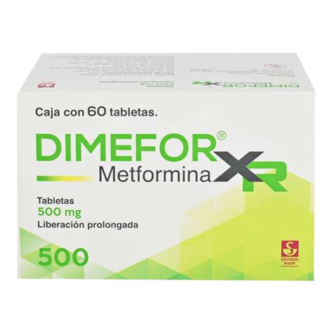 Dimefor XR 500 mg 60 tabletas de liberación prolongada | Walmart