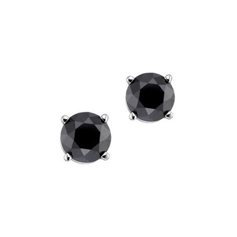 Fred Meyer Jewelers | 1 ct. tw. Black Diamond Stud Earrings 1659267 ...