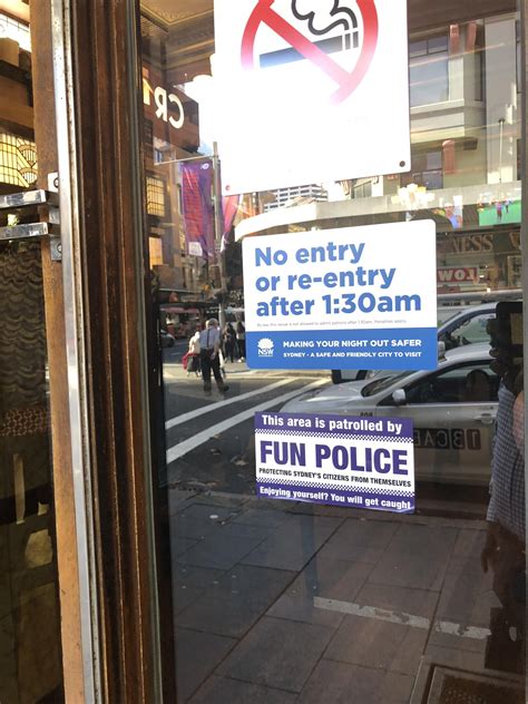 Fun Police sticker at a Sydney bar : r/funny