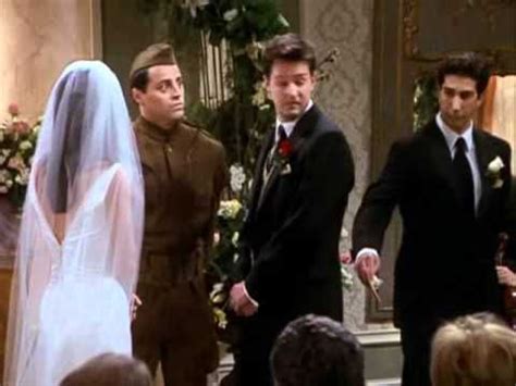 FRIENDS - Chandler and Monica's Wedding Ceremony | Friends chandler and monica, Wedding movies ...