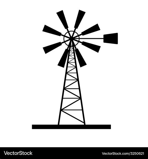 Windmill icon Royalty Free Vector Image - VectorStock