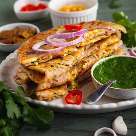 Stuffed Paneer Paratha - Sinfully Spicy