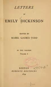 Letters of Emily Dickinson (1894 edition) | Open Library