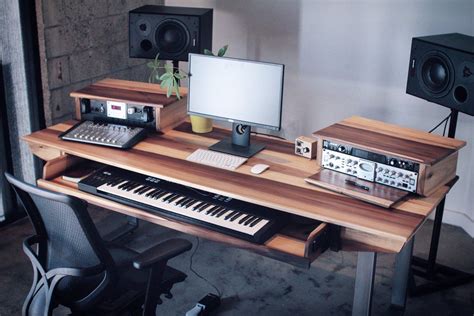 Monkwood SD88 Professional Studio Desk - Etsy | Home studio desk, Home music rooms, Studio desk